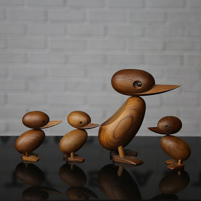 Classic Handcrafted Wooden Duck Figurine - Luxicro