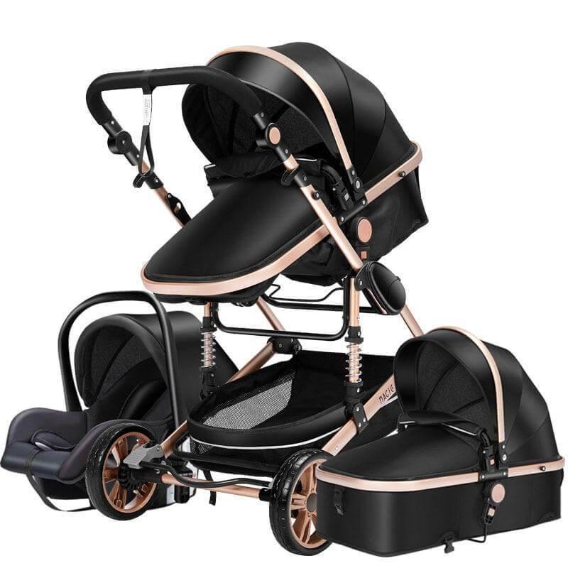 Portable 3 in 1 Collapsible Baby Stroller - Luxicro