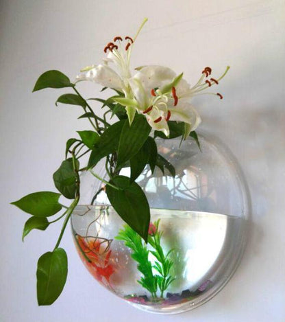 Suspended Glass Waterfall Flower Vase