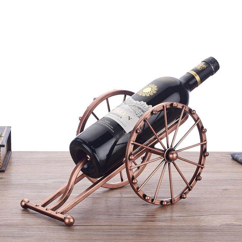 Vintage Brass Wine Bottle Display - Luxicro