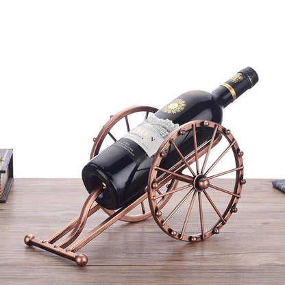 Vintage Brass Wine Bottle Display - Luxicro
