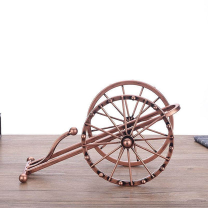 Vintage Brass Wine Bottle Display