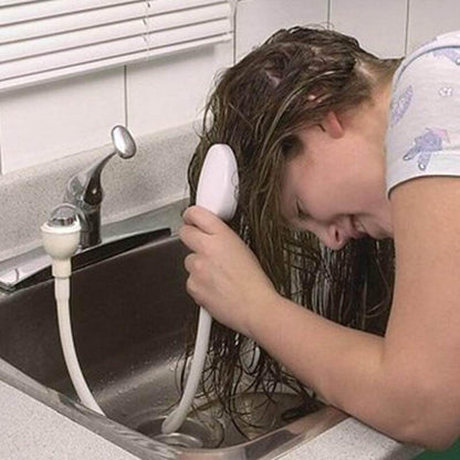 Adjustable Shower Head with Extra Long Hose and Massager