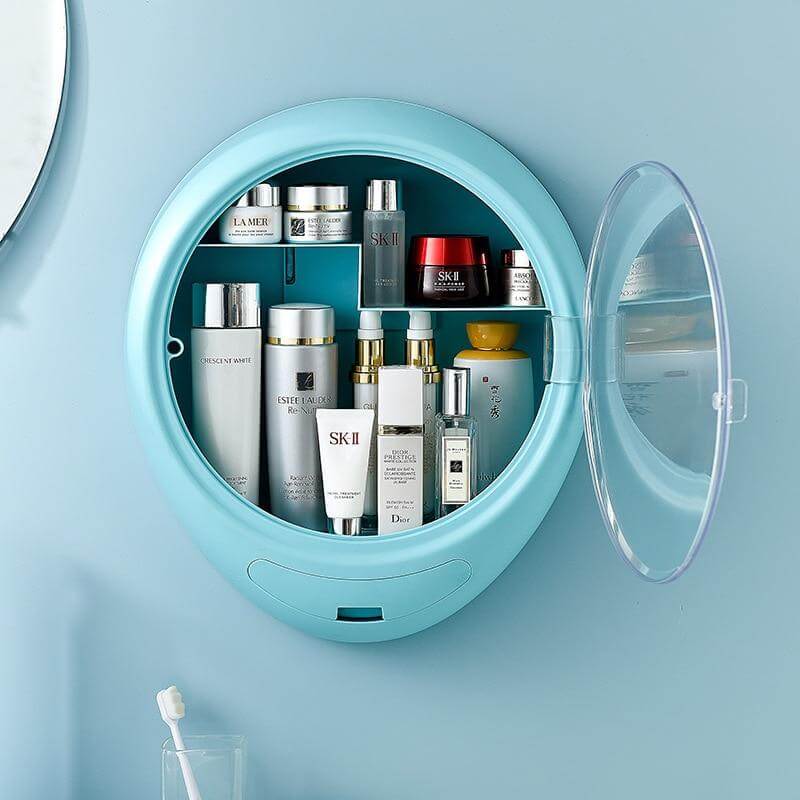Compact Bathroom Wall Mounted Makeup Shelf - Luxicro