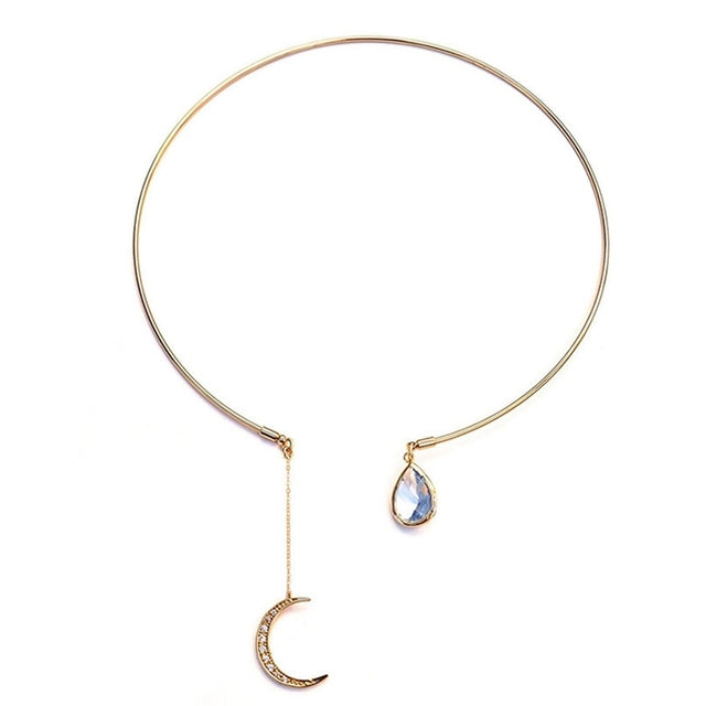 Lovely Moonlight Drop Pendant Necklace - Luxicro