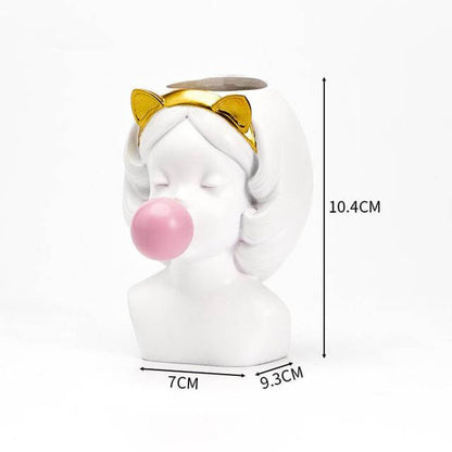 Decorative Nordic Lady Ceramic Vase