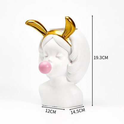 Decorative Nordic Lady Ceramic Vase