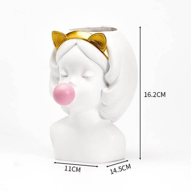 Decorative Nordic Lady Ceramic Vase