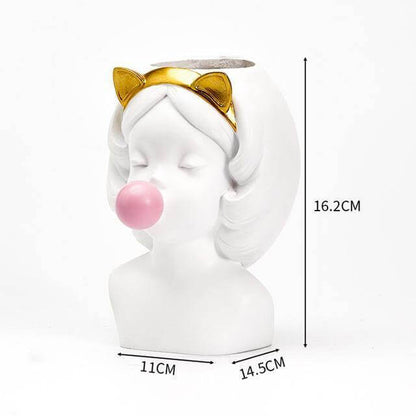 Decorative Nordic Lady Ceramic Vase