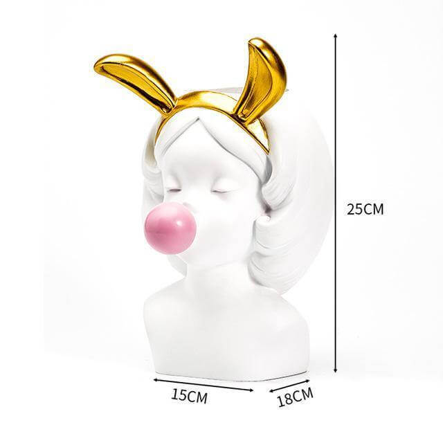 Decorative Nordic Lady Ceramic Vase
