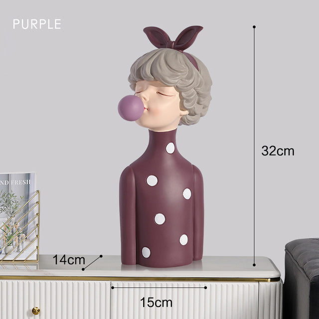 Beautiful Lady Statue Home Decor