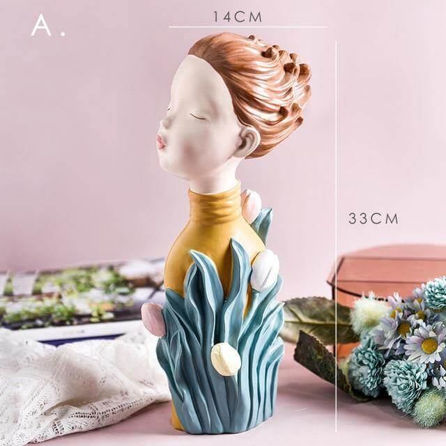Beautiful Woman Figurine Decor Statue