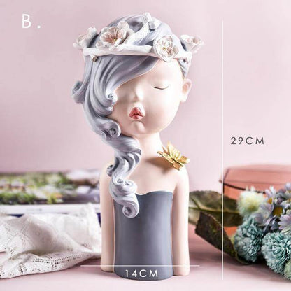 Beautiful Woman Figurine Decor Statue