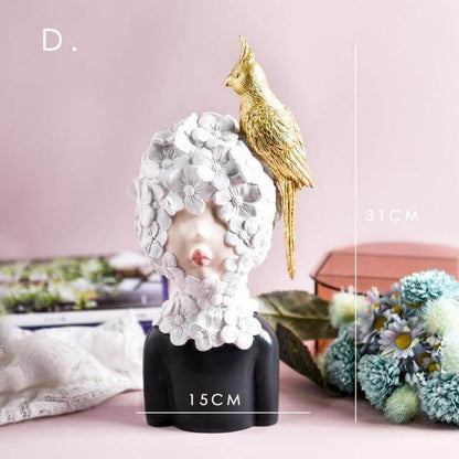 Beautiful Woman Figurine Decor Statue
