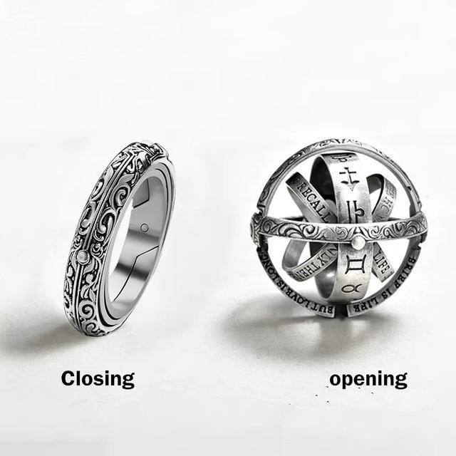 Cosmic Starry Sky Statement Ring
