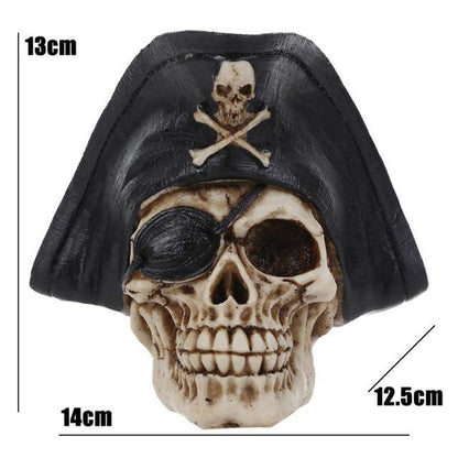 Creepy Halloween Skull Figurine Decoration