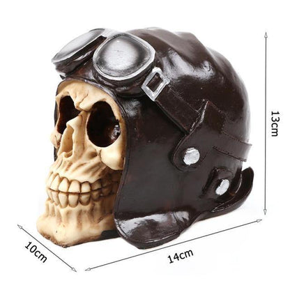 Creepy Halloween Skull Figurine Decoration