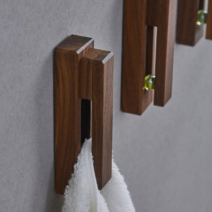 Natural Wooden Bathroom Shelf
