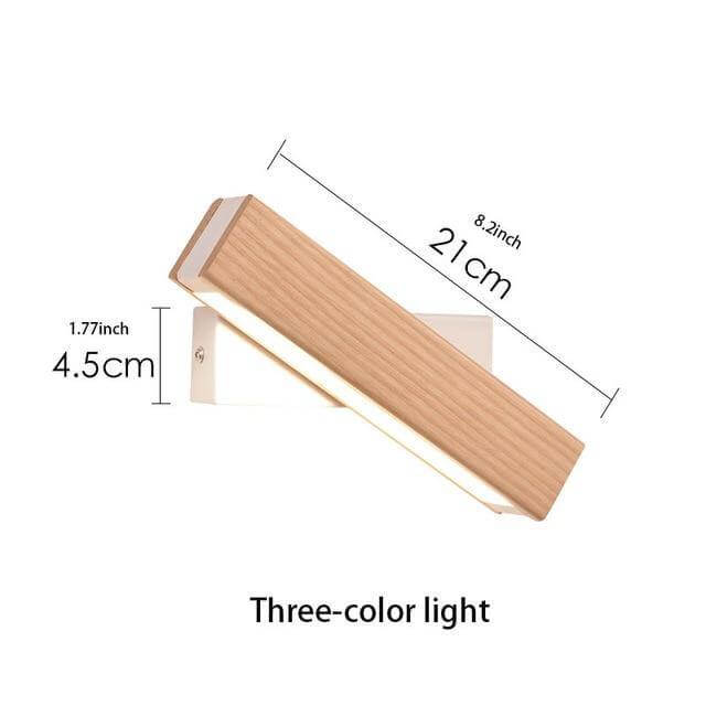 Modern Flip Wooden LED Sconce Light
