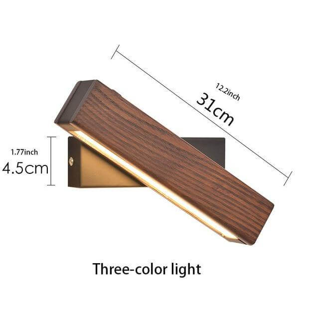 Modern Flip Wooden LED Sconce Light