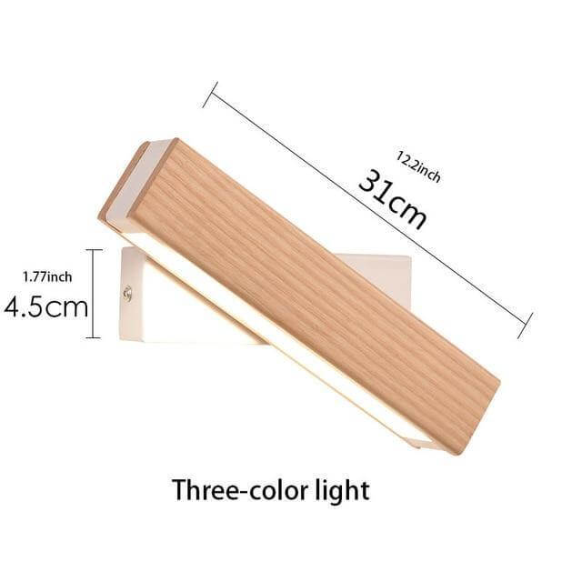 Modern Flip Wooden LED Sconce Light