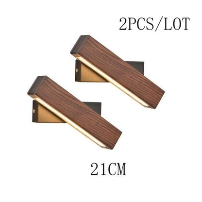 Modern Flip Wooden LED Sconce Light