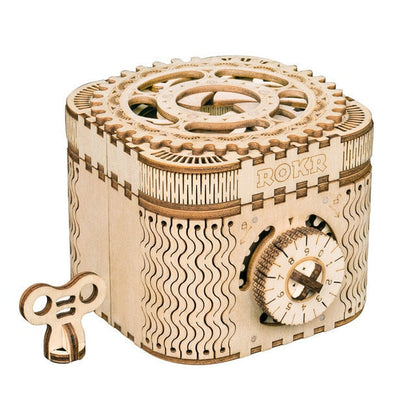 Handcrafted Wooden Treasure Chest Box