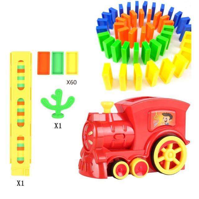 Colorful Kids Wooden Railway Building Set