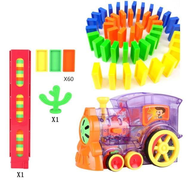 Colorful Kids Wooden Railway Building Set