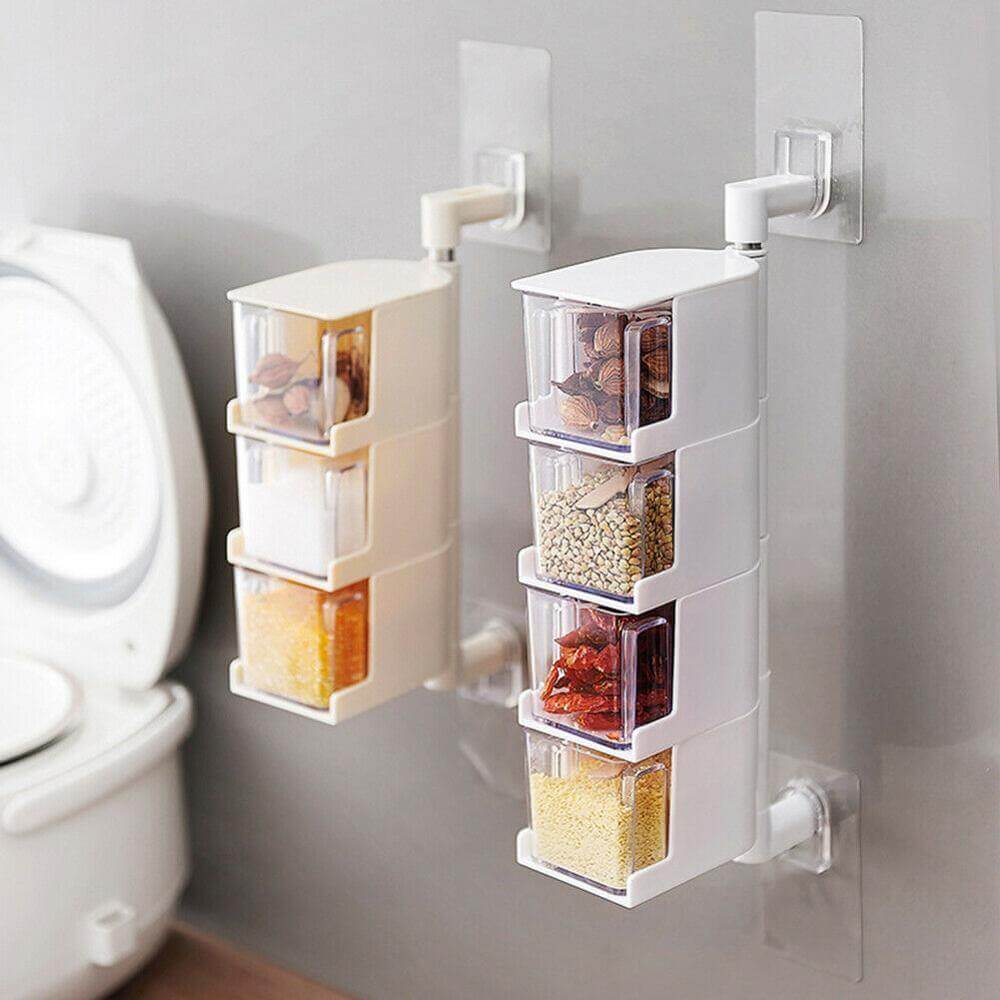 Compact Folding Spice Jar Organizer Set - Luxicro