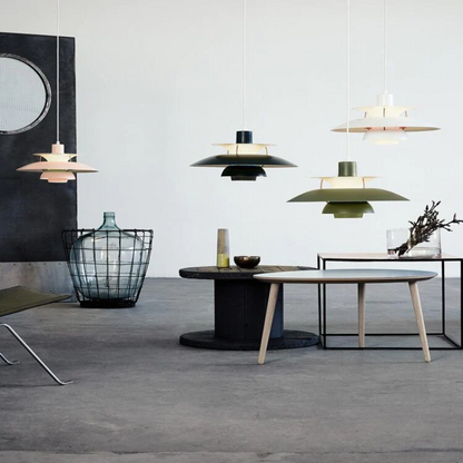 Vibrant Multilayer Pendant Lighting