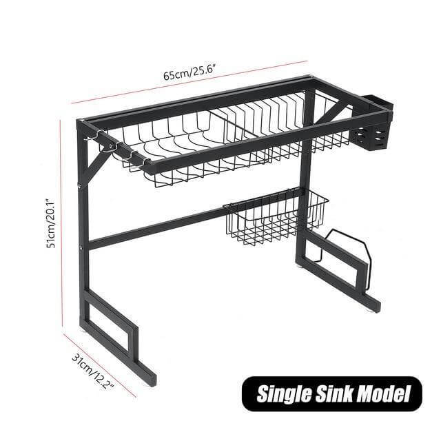 Compact Kitchen Dish Drying Storage Rack