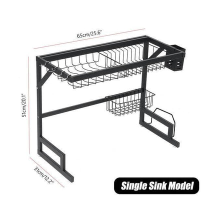 Compact Kitchen Dish Drying Storage Rack