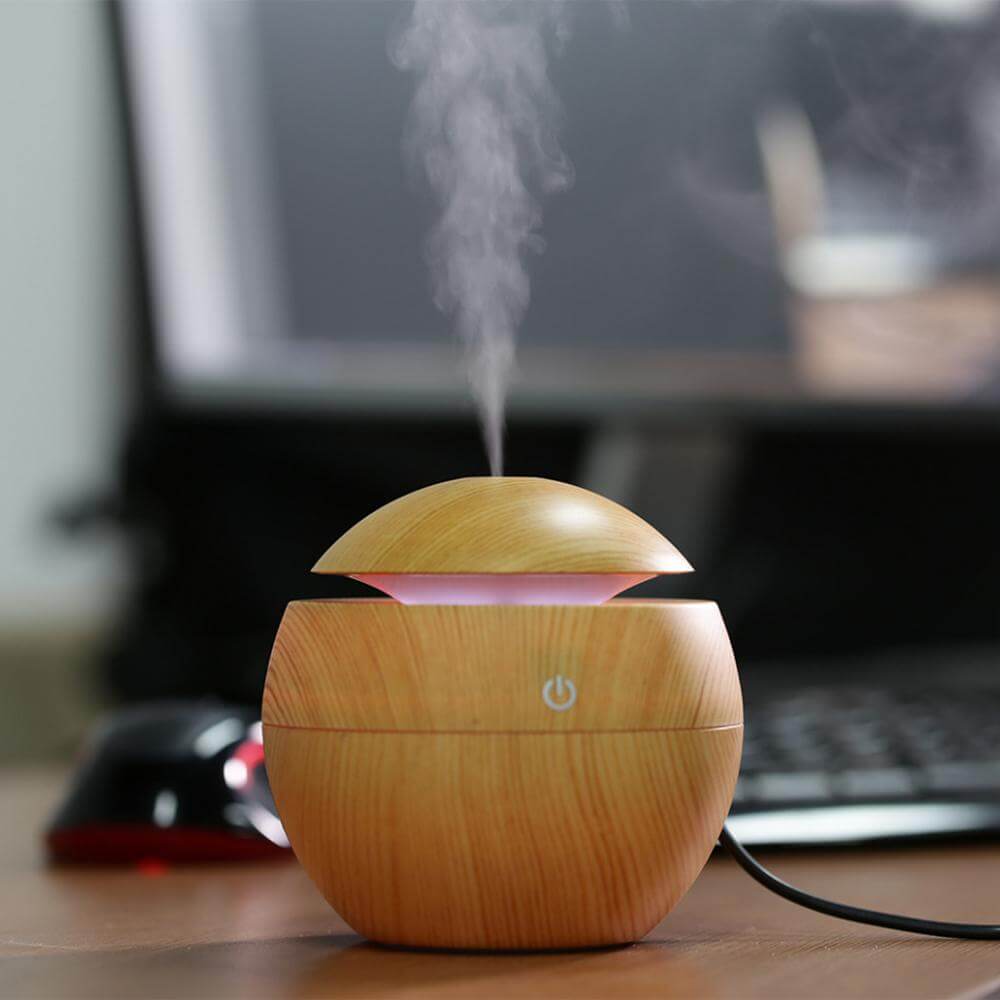 Portable Mini Wooden Aroma Diffuser - Luxicro