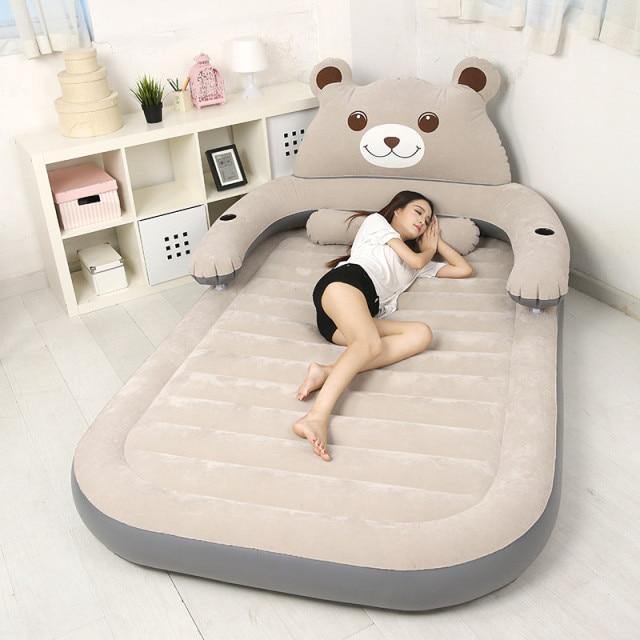 Comfortable Inflatable Bed for Kids with Pillow
