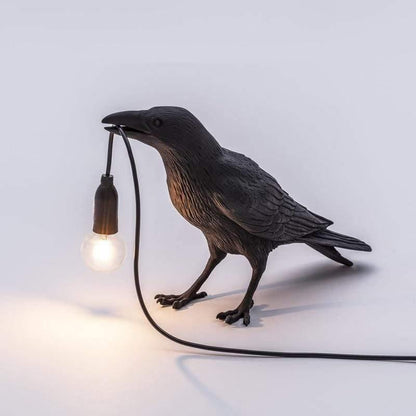 Dark Bird Table Lamp
