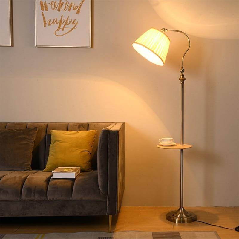 Rustic Wood Modern Floor Lamp - Luxicro