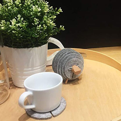 Soft Rubber Non Slip Coaster Set
