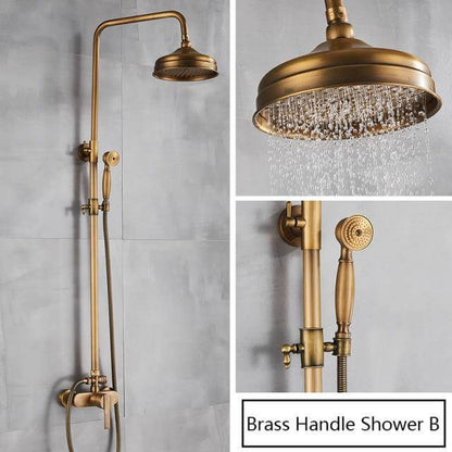 Luxury Gold Rain Shower Head System