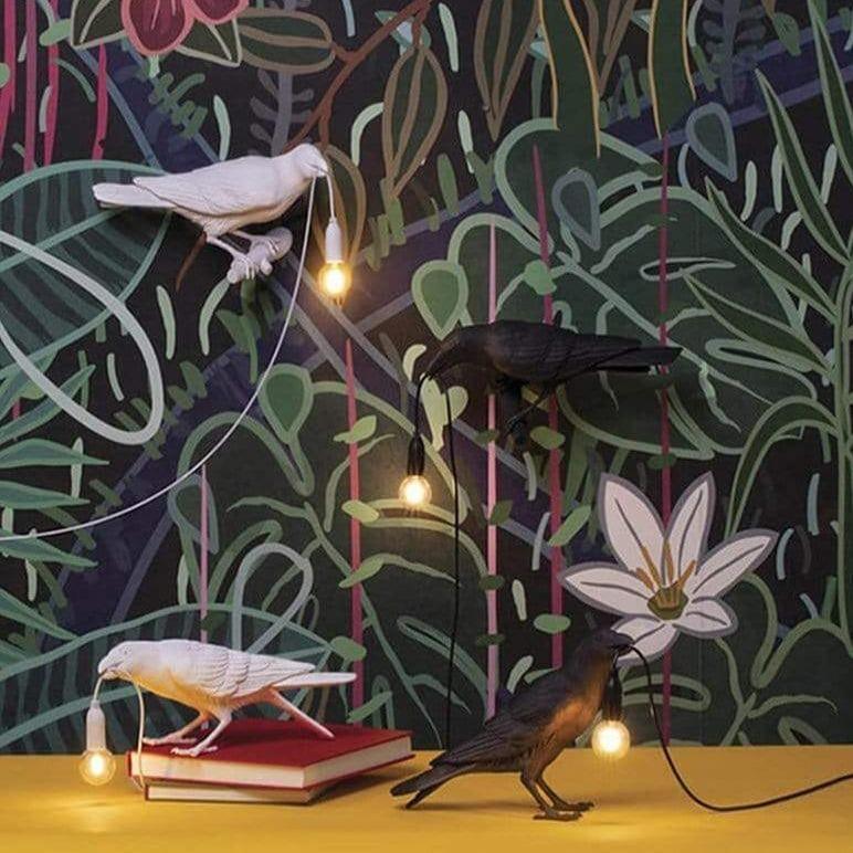 Dark Bird Table Lamp