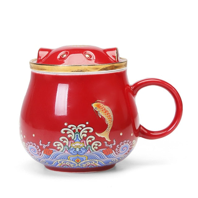 Classic Ceramic Infusion Tea Mugs
