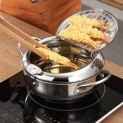 Big Electric Deep Fryer Pan - Luxicro