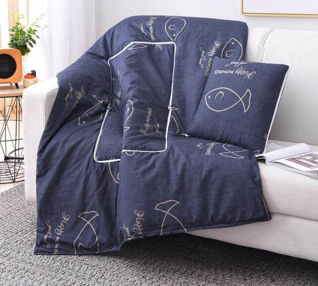 Colorful Kids Character Pillow Blanket