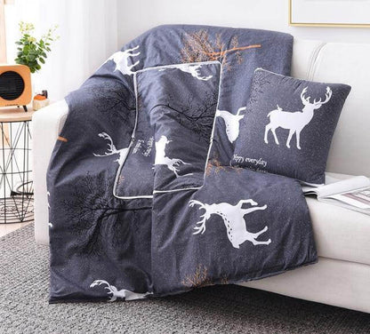Colorful Kids Character Pillow Blanket