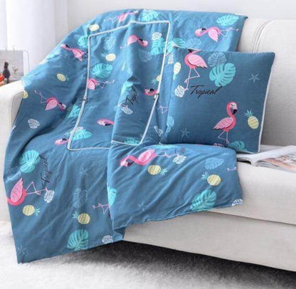 Colorful Kids Character Pillow Blanket