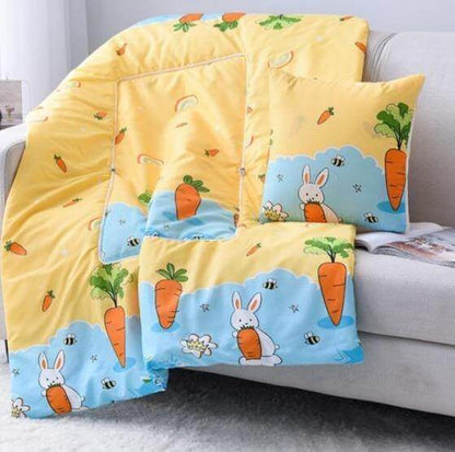 Colorful Kids Character Pillow Blanket