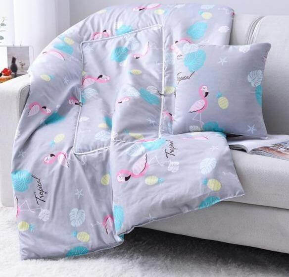 Colorful Kids Character Pillow Blanket