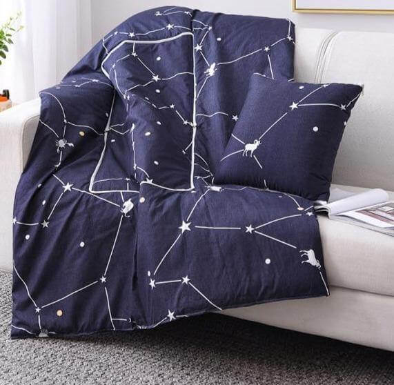 Colorful Kids Character Pillow Blanket