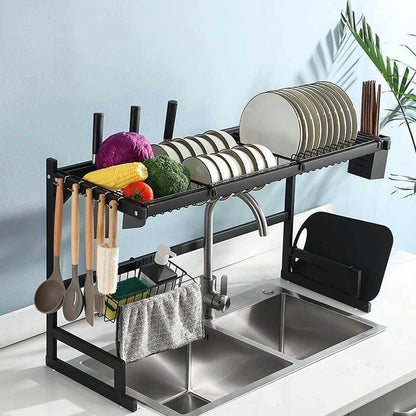Compact Kitchen Dish Drying Storage Rack - Luxicro