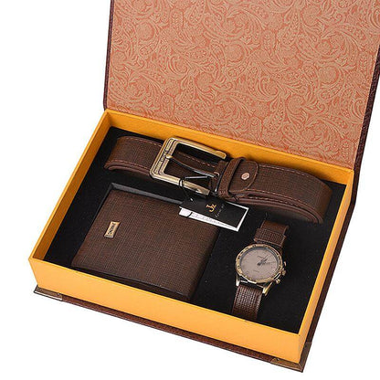 Premium Leather Travel Accessories Kit